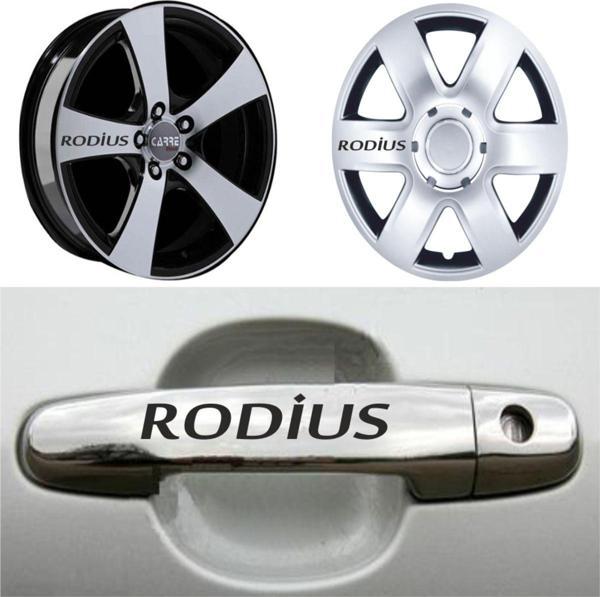 Rodius Kapı Kolu Jant Sticker (10 Adet) Etiket Yapıştırma Z156 - Image 1