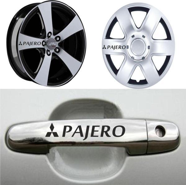 Pajero Kapı Kolu Jant Sticker (10 Adet) Etiket Yapıştırma Z132 - Image 1