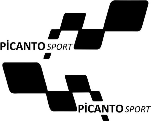 picanto sport Etiket Yapıştırma 30cmx11cm MMD271 - Image 1