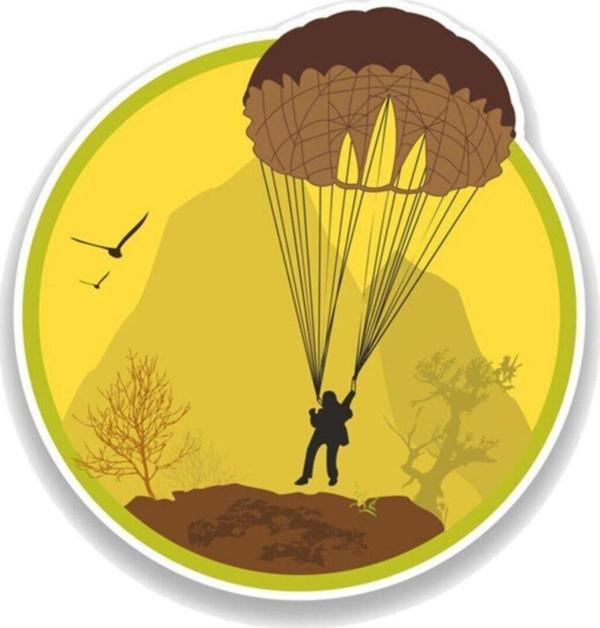 Paraşüt Araba Sticker Etiket Yapıştırma 19 Cm - Image 1