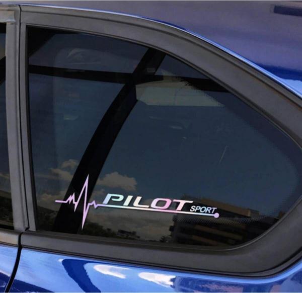 Pilot Yan Cam Sticker Oto Kapı 20 Cm X 7 Cm Hologram c46 - Image 1