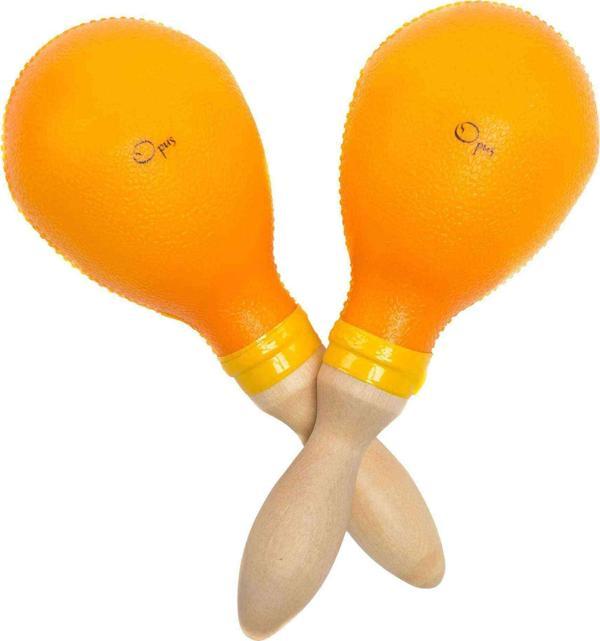 Opus Percussion AP-3 Ahşap Saplı Plastik Marakas - Büyük Boy - Image 1