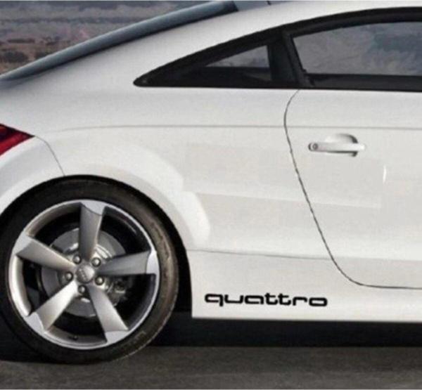 Quattro Sticker Siyah Amblem Sticker Yapıştırma - Image 1