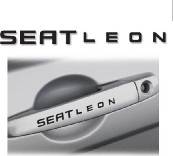 Seat Leon Sport Yazısı Kapı Kolu Sticker Yapıştırma 8 Adet - Image 1