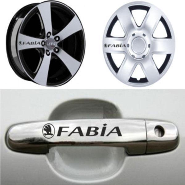 SKODA FABİA Kapı Kolu Jant Sticker Yapıştırma 8 Ad - Image 1