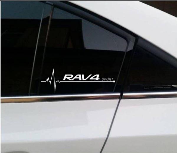 RAV4 Yan Cam Sticker Oto Kapı Çıkartma Tuning oto 20 cm x 7 cm yazı 509 - Image 1