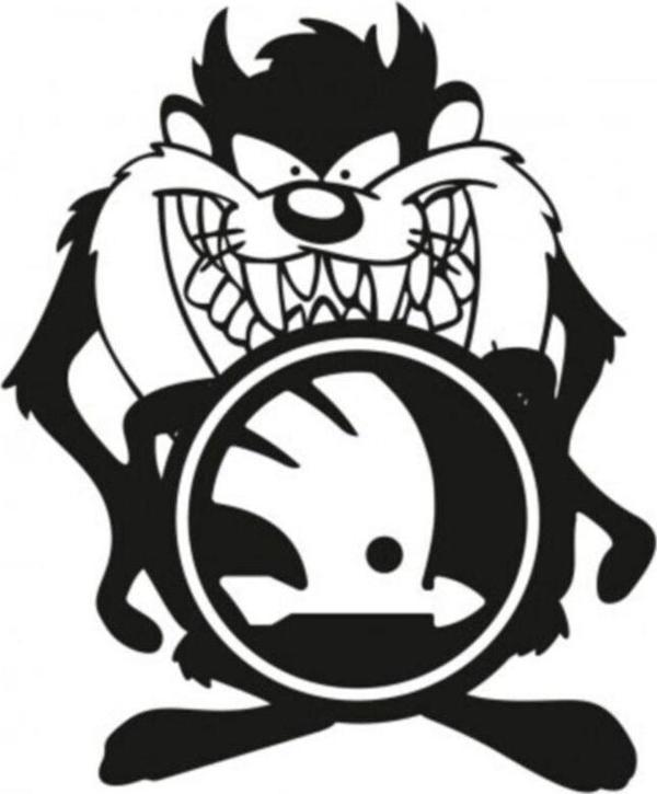 Skoda Taz Komik Araba Sticker Yapıştırma - Image 1
