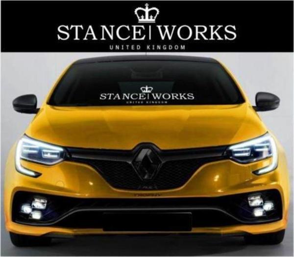 Stance Works Ön Cam Sticker Yapıştırması Araba Sticker V2 - Image 1