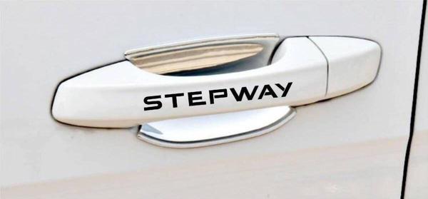 Stepway Kapı Kolu ve Jant sticker seti 8 adet yazı 465 - Image 1