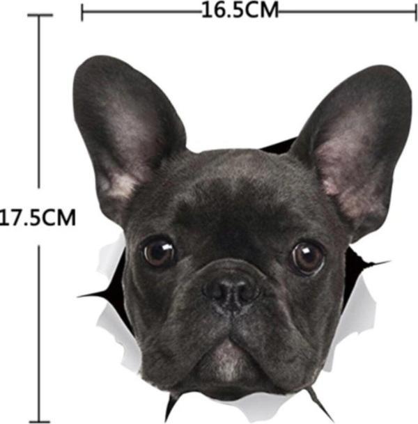 Sevimli Ufak Köpek Araba Oto Sticker Yapıştırma - Image 1