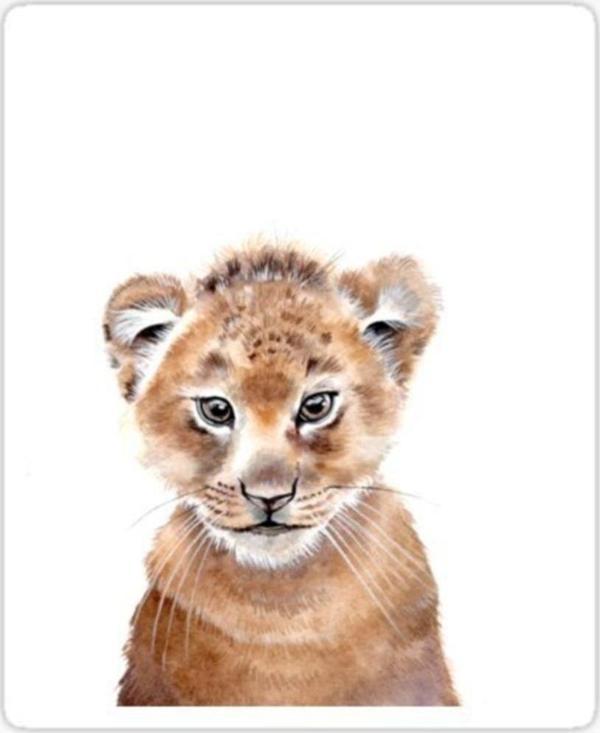 Ufak Bebek Aslan Araba Oto Sticker Etiket Renkli W2 - Image 1