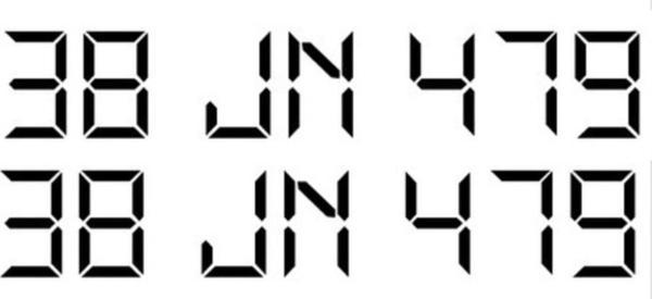 Taksi Yan Kapı Plaka Yazısı Saat Digital Saat Font 2 Adet - Image 1