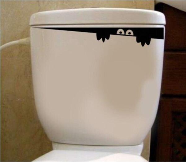 Wc Klozet Için Gizemli Sticker Yapıştırma Model1 - Image 1
