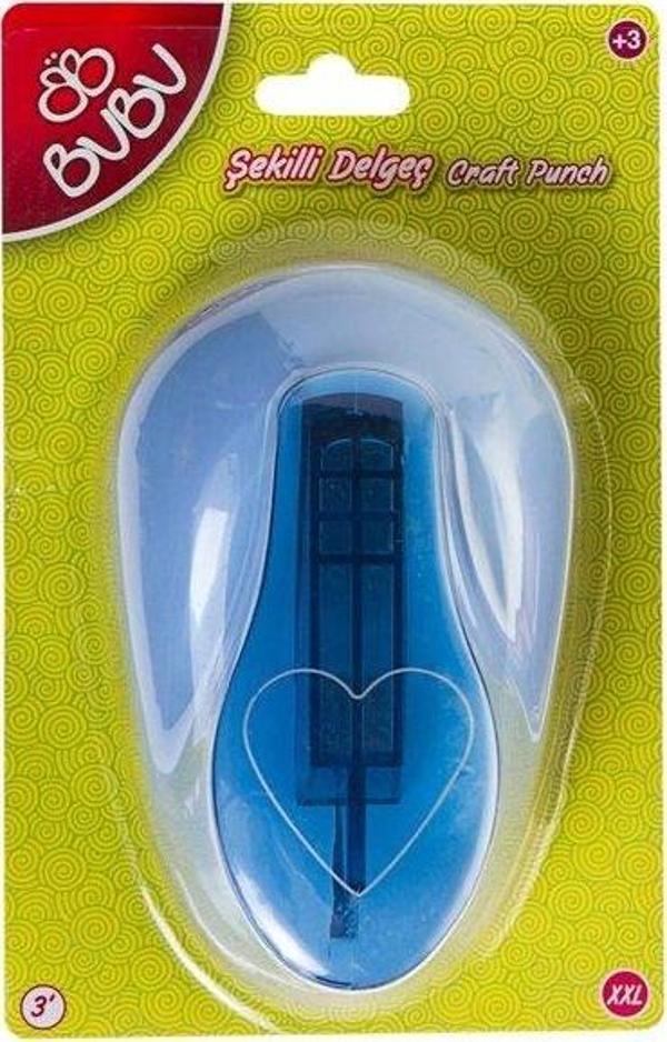 Bu-Bu Şekilli Eva Ve Kağıt Delgeç Kalp 3' - Image 1