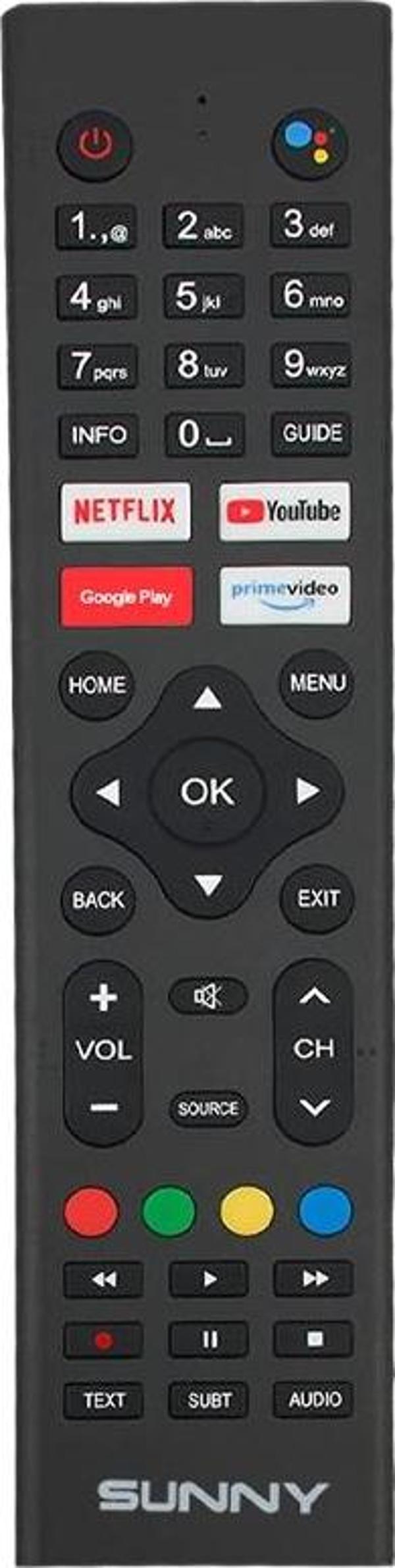 Weko Kl Sunny Sn43Ledh6886 Google Play Prime Video Tuşlu Sesli Komutlu Lcd Led Tv Kumandası Uzaktan Kumanda - Image 1