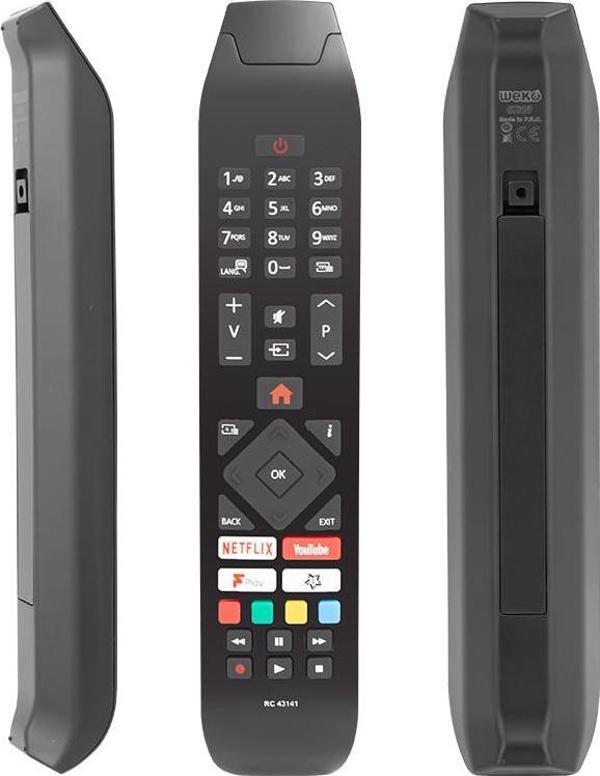 WEKO KL VESTEL RC43141 H0297C NETFLIX-YOUTUBE TUŞLU LCD LED TV KUMANDA - Image 1
