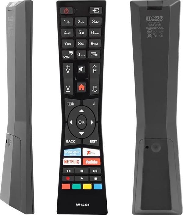 WEKO KL VESTEL RM-C3338 H0360A NETFLIX-YOUTUBE-PRIME VIDEO TUŞLU LCD LED TV KUMANDA - Image 1