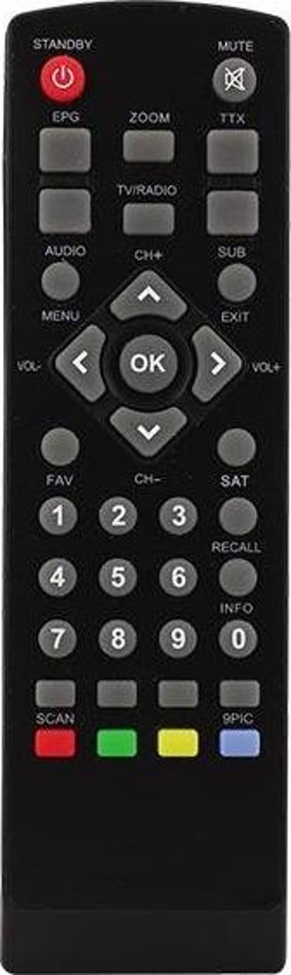 WEKO KR KORAX MINI BOX TKGS*HİREMCO MİNİ SD WISE*GOLDMASTER*DIGIMASTER HECTOR UYDU KUMANDASI*SNR1215A - Image 1