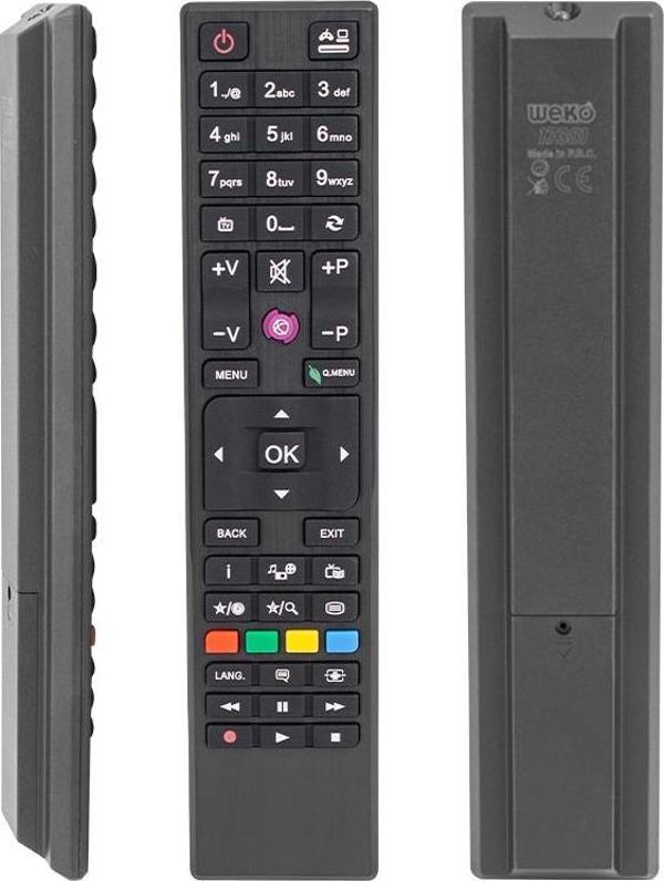 Weko KL Vestel Seg Regal Kare Göbek Mor Tuşlu Lcd Led Tv Kumanda - Image 1