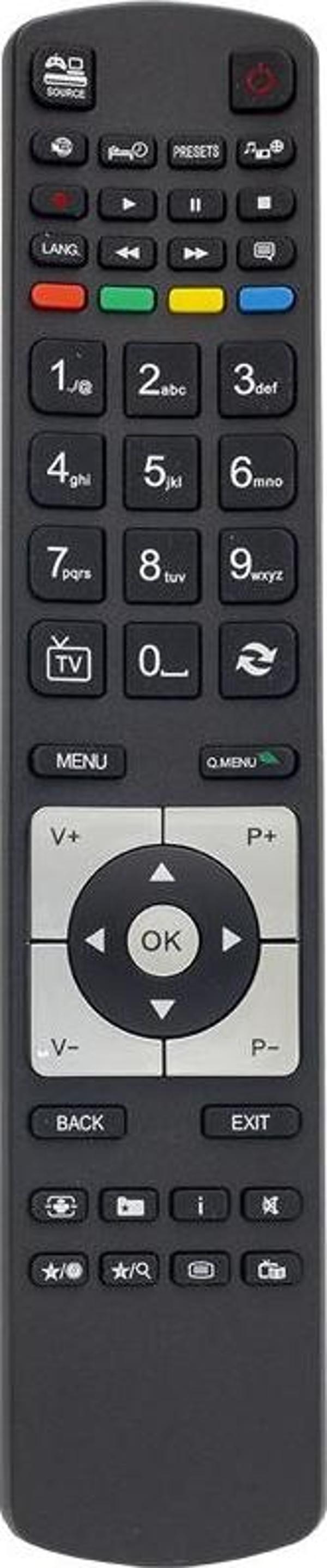 WEKO KL VESTEL SEG YENİ SOURCE TUŞLU LCD LED TV KUMANDA - Image 1