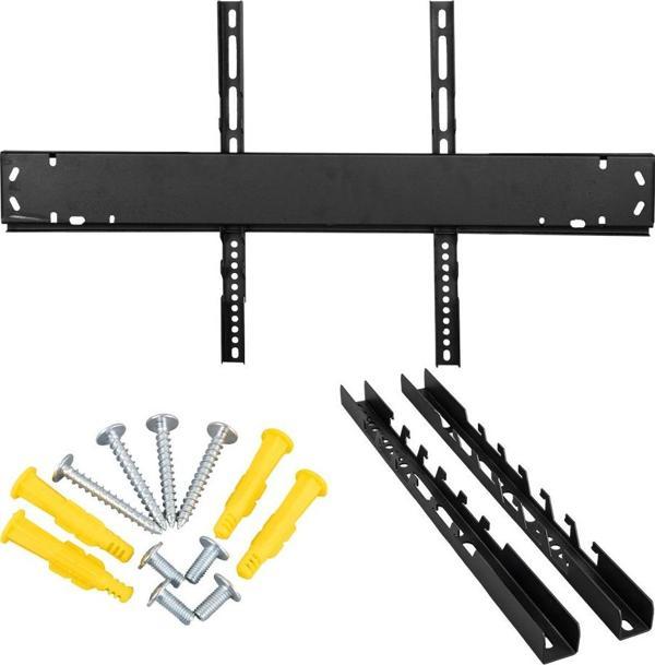 Ayt 42-100 İnç LCD Led Tv Monitör Mount Sabit Duvar Askı Aparatı 106-252 Ekran Arası 80 Kg Taşıma Kapasitesi - Image 1
