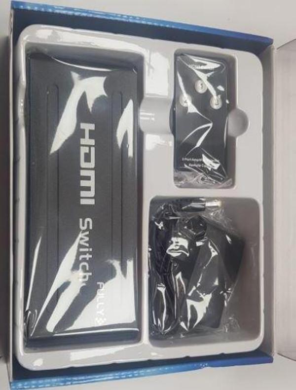 FULLY G-538H 3 GİRİŞ 1 ÇIKIŞ HDMI SWITCHER TOPLAYICI METAL KASA ADAPTÖRLÜ - Image 1