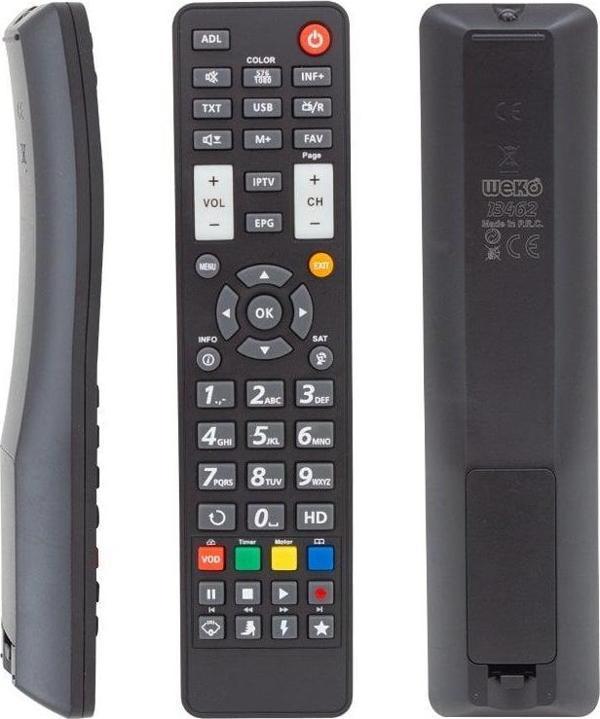 Weko 2000 HD Machina CX IP Uydu Alıcı Kumandası Uzaktan Kumanda - Image 1
