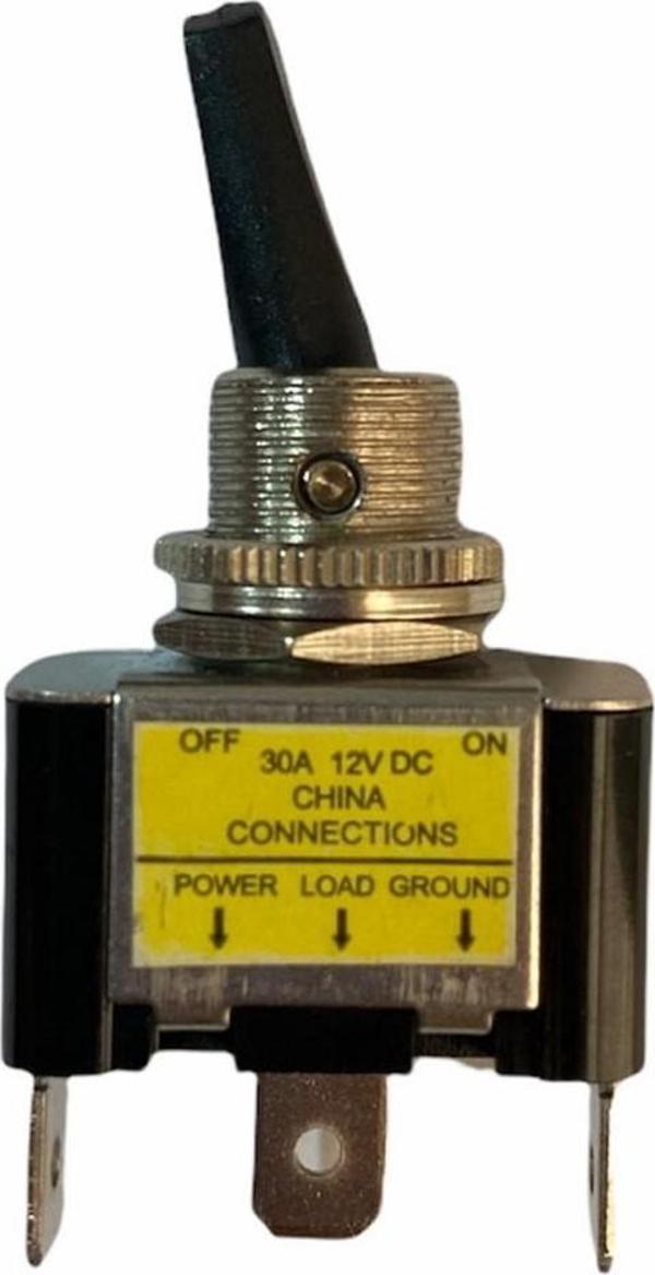 12 VOLT DC 30 AMPER TOGGLE SWİTCH ON-OFF IŞIKLI (IC-151B) - Image 1