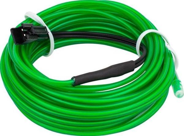 Powermaster 5 Metre 5 Volt USB Adaptörlü Araç Neon Yeşil İp Aydınlatma PM-6078 Oto Ambiyans Aydınlatması - Image 1