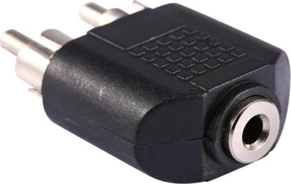 Ayt 3.5 Mm Stereo Dişi 2 Rca Erkek Çevirici Jack 2 Renkli Rca Ses Çıkışını 3.5 Mm Kulaklık Çıkışına Dönüştürücü - Image 1