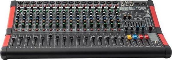 Magicvoice MV-P1600 16 Kanal Mikser USB Bluetooth Destekli Deck Mixer Mikrofon Aux Girişli LCD Ekran - Image 1