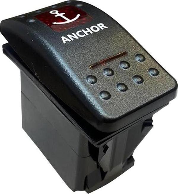Ayt Çapa Irgatı Sembollu Işıksız Araç On Off Aç Kapa Yaylı Anahtar Düğme Oto İçin 12-24 Volt Switch 4 Pinli - Image 1