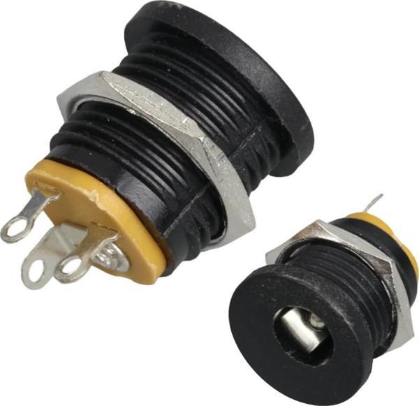 IC-258 DC JAK 2.5MM SOMUNLU Ø12MM - Image 1