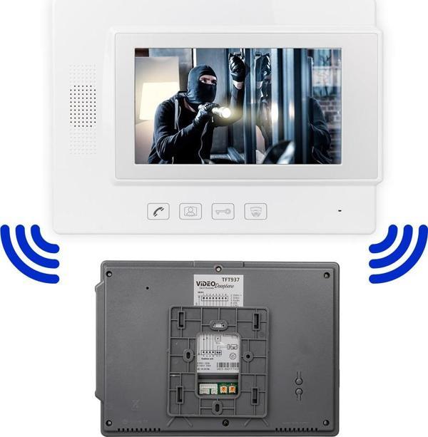 Powermaster Görüntülü Kapı Diyafonu Daire İçi Görüntülü Kapı Zili Paneli 7 İnç Ekranlı - Image 1