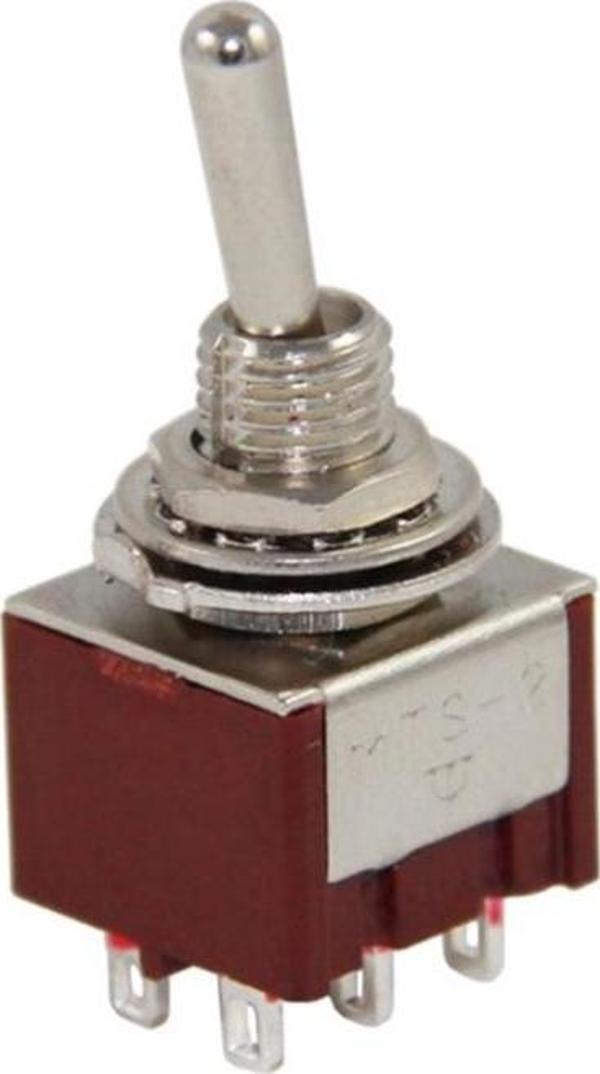 Ayt IC-144A Ø6 mm On On Toggle Switch Buton MTS-202 13 x 31.6 Mm - Image 1