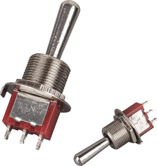 Ayt IC-148F 3 Pin Ø12mm On Off On Toggle Switch Buton 12 mm Aç Kapa MTS-103L - Image 1