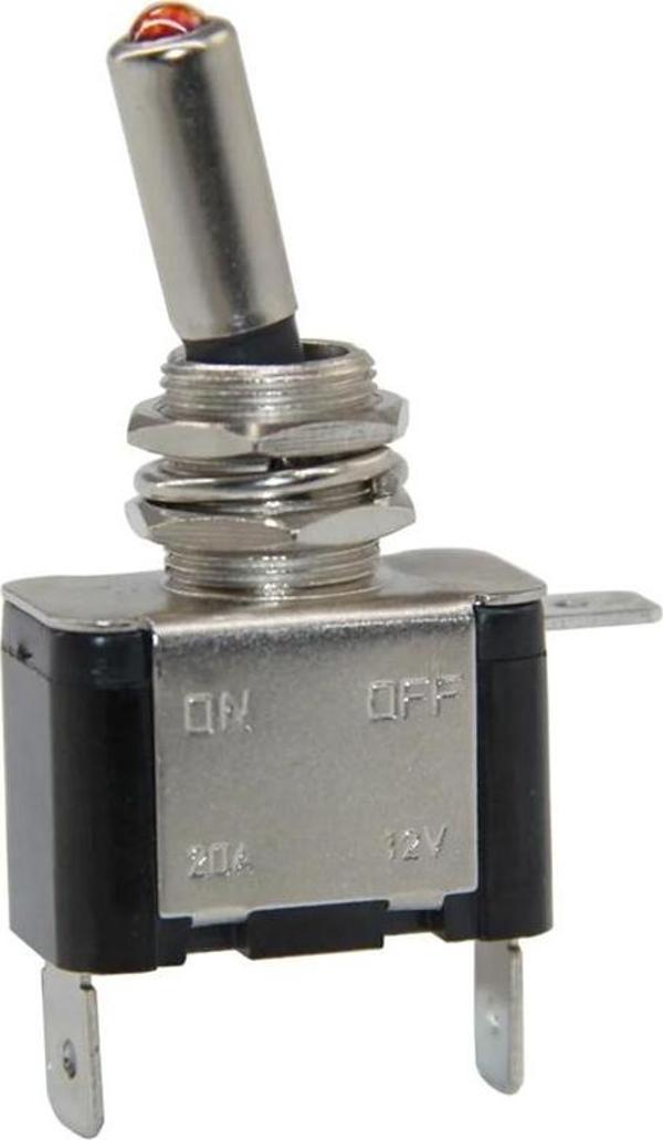 Ayt IC-151B Işıklı 12 Volt Dc 30 Amper On Off Toggle Switch Aç Kapa Buton 2 Kademeli - Image 1