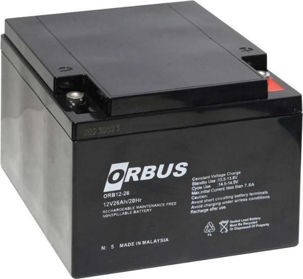 Orbus Kuru Akü 12 Volt 26 Ah Yeni Tarihli 176x166x125 mm 8 Kg - Image 1