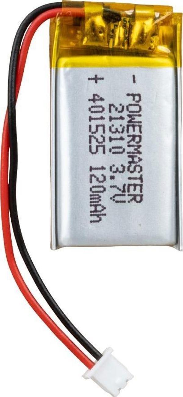 Powermaster 3.7 Volt 120 Mah Lityum Polimer Şarjlı Pil 4X15X25 mm Akıllı Saat Kulaklık Pili - Image 1