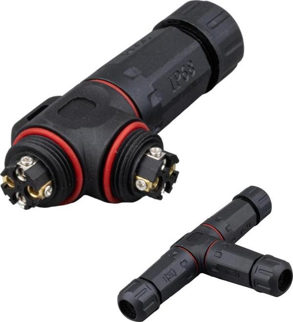 Powermaster RJ45 4 Pinli Telli Konnektör Su Geçirmez İnternet Soket Girişli Konnektör Ethernet Kablo Ucu - Image 1