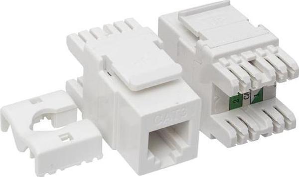 Powermaster Rj45 Cat3 Şase 180 Keystone Jack Soket - Image 1