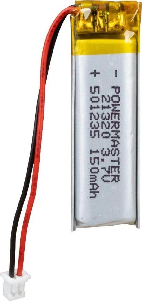 Powermaster 3.7 Volt 150 Mah Lityum Polimer Şarjlı Pil 5X12X35 mm Akıllı Saat Kulaklık Pili - Image 1