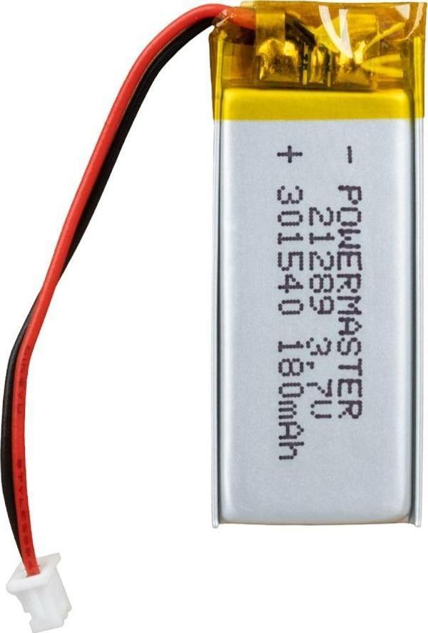 Powermaster 3.7 Volt 180 Mah Lityum Polimer Şarjlı Pil 3X15X40 mm Akıllı Saat Kulaklık Pili - Image 1