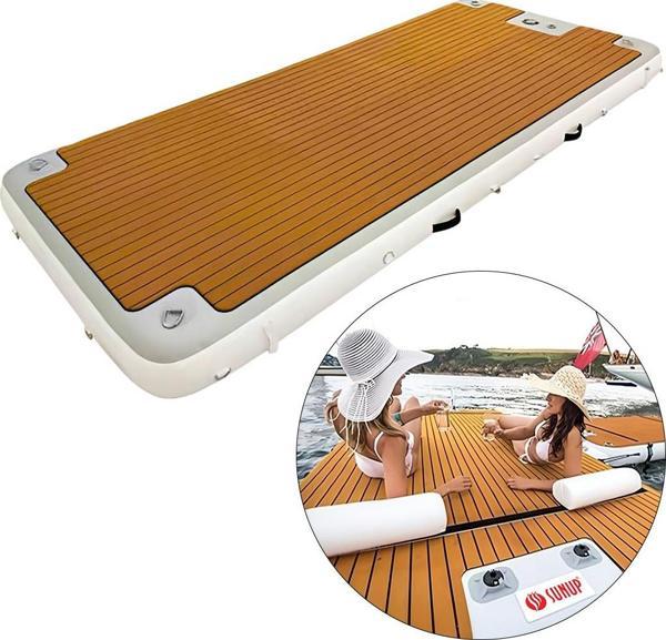Ayt Sunup SN-24885 Şişme Yüzen Deniz Yatağı İskele Paltform 300x100 Cm 600 Kg Taşır Elektrikli Hava Pompası - Image 1
