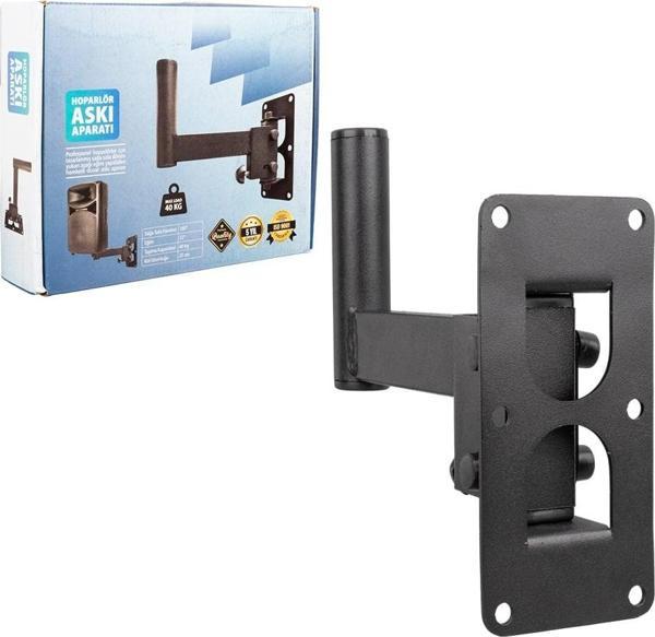Powermaster SP-004 Duvar Tipi Kolon Sehpası Kısa Duvar Hoparlör Asma Askı Aparatı - Image 1