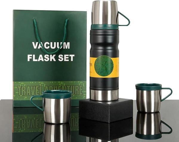 Sunup SN-22234 Paslanmaz Çelik Vakumlu Termos 680 Ml 12 Saat Sıcak 24 Saat Soğuk Termos Seti - Image 1