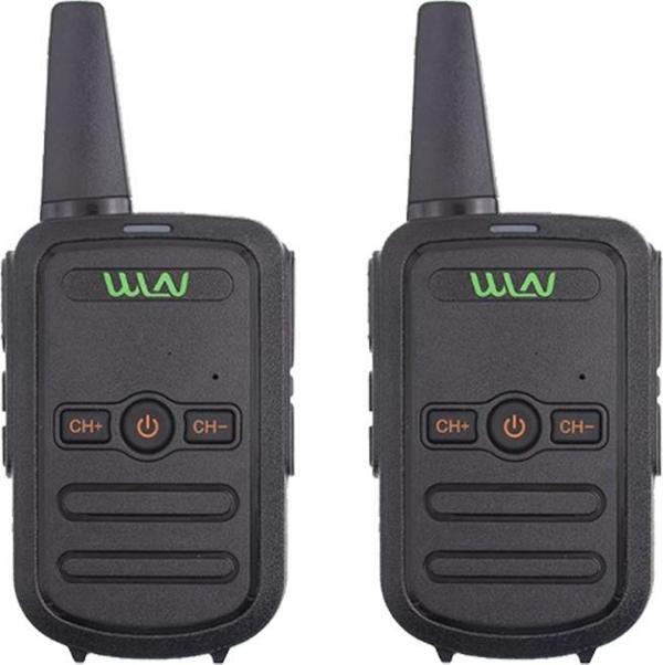 Ayt Wln KD-C51 16 Kanal Siyah İkili Telsiz El Telsizi Seti 3-5 Km Açık Alan Menzili Şarjlı 136x59x21mm - Image 1