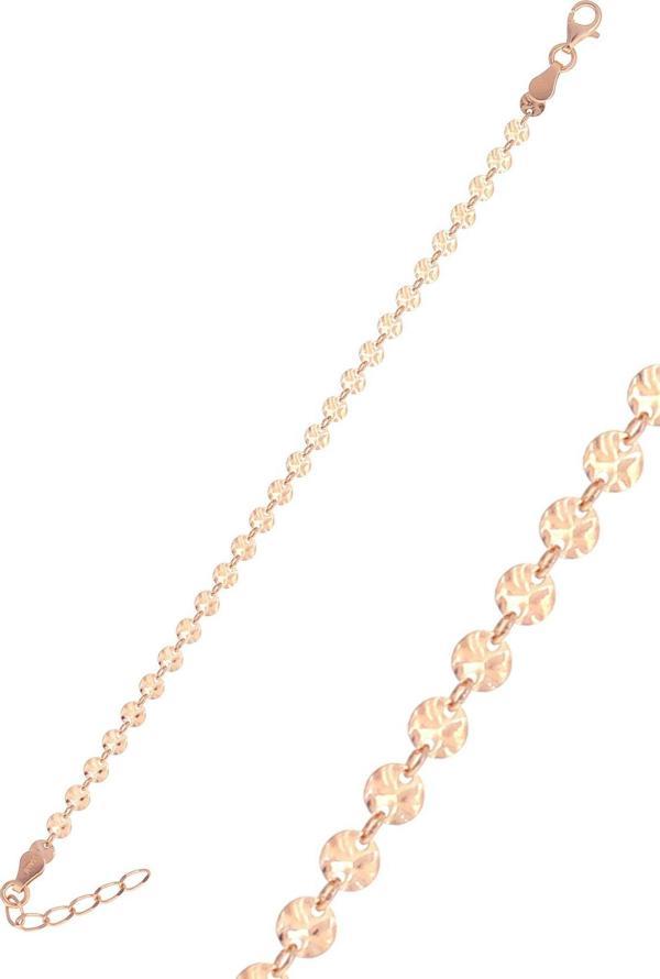 Gümüş rose dövme modeli pullu bileklik  - Image 1