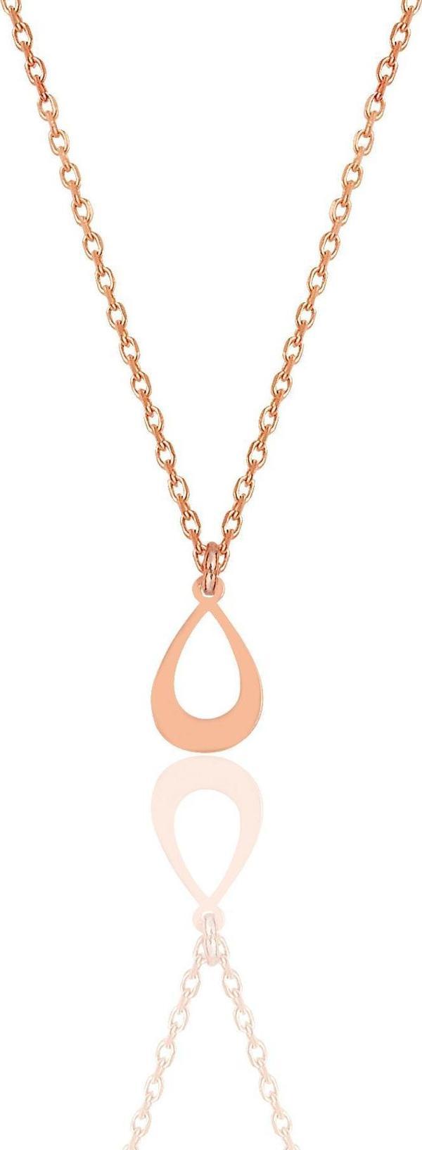 Gümüş rose damla kolye  - Image 1