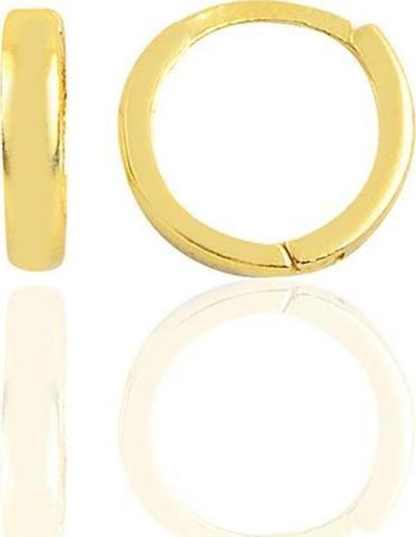 Gümüş altın yaldızlı 9 mm halka küpe Tragus Piercing Helix Kıkırdak Küpesi  - Image 1